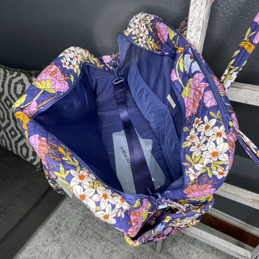 Vera Bradley Coffee Garden Large Weekender Travel Bag & Essential Grand Tote NWT - Picture 7 of 14